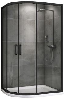 Душевой уголок ABBER Schwarzer Diamant AG01190B 100x90см чёрный